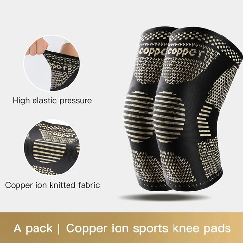 Copper knee support brace - support,